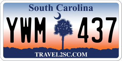 SC license plate YWM437