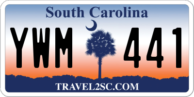SC license plate YWM441