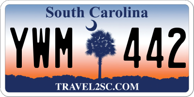 SC license plate YWM442