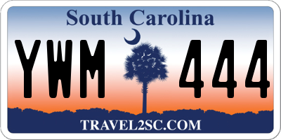 SC license plate YWM444
