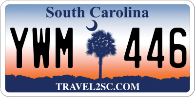 SC license plate YWM446