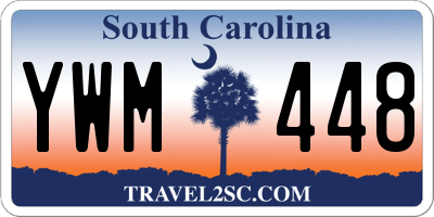 SC license plate YWM448