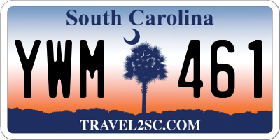 SC license plate YWM461