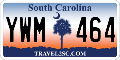 SC license plate YWM464