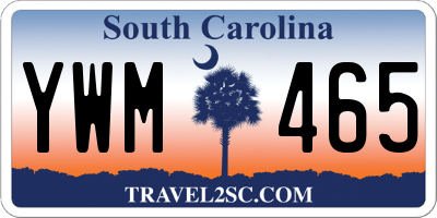 SC license plate YWM465