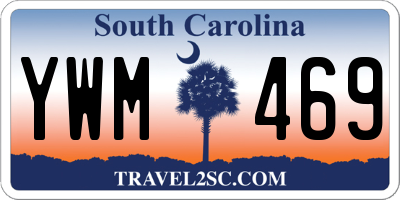 SC license plate YWM469