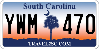 SC license plate YWM470