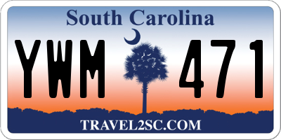 SC license plate YWM471