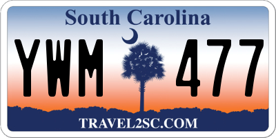 SC license plate YWM477