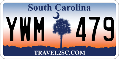 SC license plate YWM479