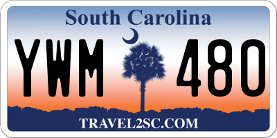 SC license plate YWM480