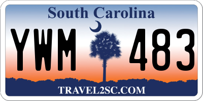 SC license plate YWM483