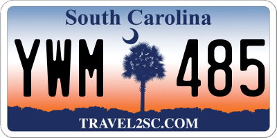 SC license plate YWM485