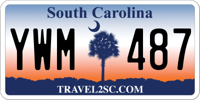 SC license plate YWM487
