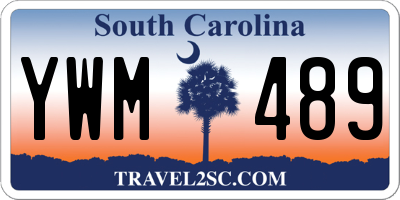 SC license plate YWM489