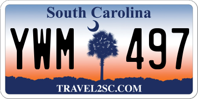 SC license plate YWM497