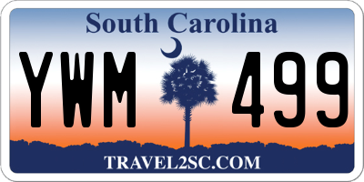 SC license plate YWM499