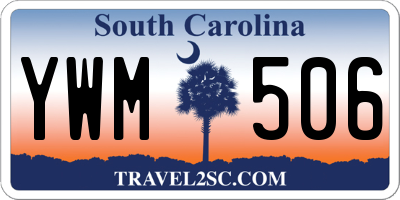 SC license plate YWM506