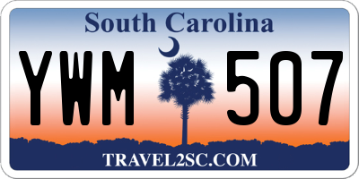 SC license plate YWM507