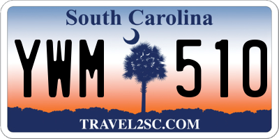 SC license plate YWM510