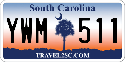 SC license plate YWM511