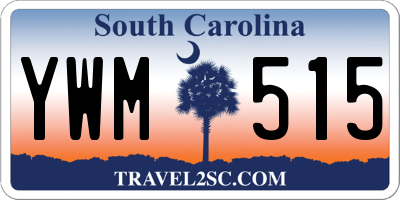 SC license plate YWM515