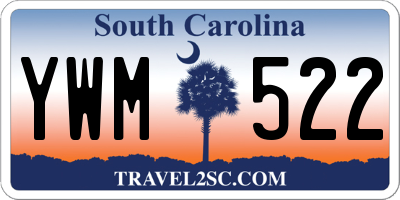 SC license plate YWM522