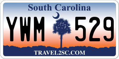 SC license plate YWM529