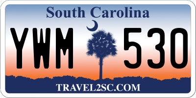 SC license plate YWM530