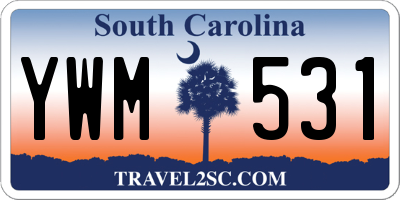 SC license plate YWM531