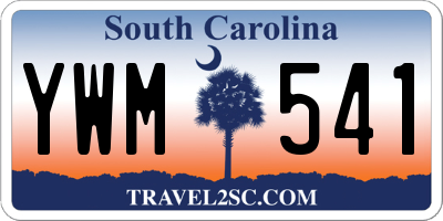 SC license plate YWM541