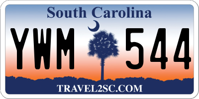 SC license plate YWM544