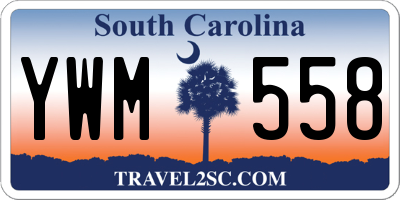SC license plate YWM558