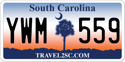SC license plate YWM559