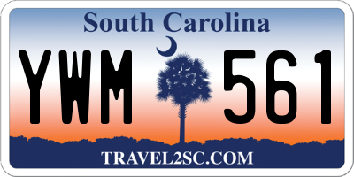 SC license plate YWM561