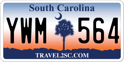SC license plate YWM564