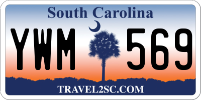 SC license plate YWM569