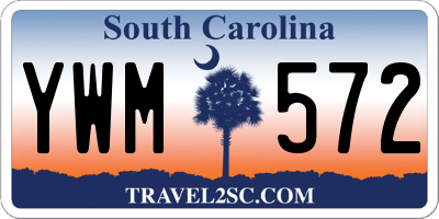 SC license plate YWM572