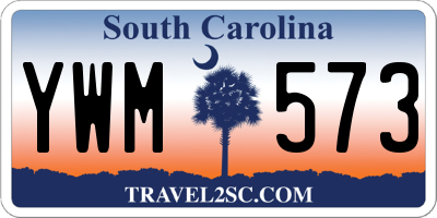SC license plate YWM573