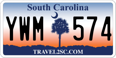 SC license plate YWM574