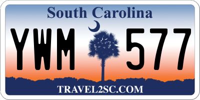 SC license plate YWM577
