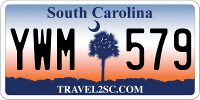SC license plate YWM579