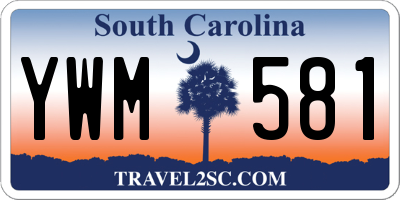 SC license plate YWM581