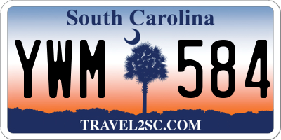SC license plate YWM584