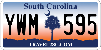 SC license plate YWM595