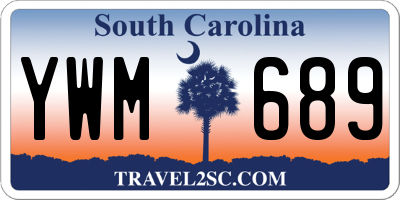 SC license plate YWM689