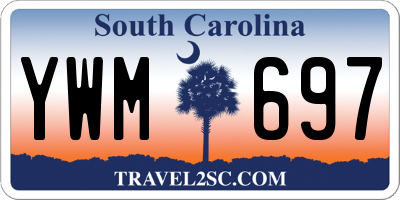 SC license plate YWM697