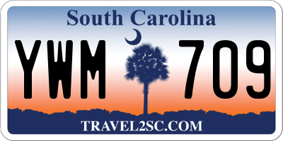 SC license plate YWM709