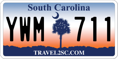SC license plate YWM711