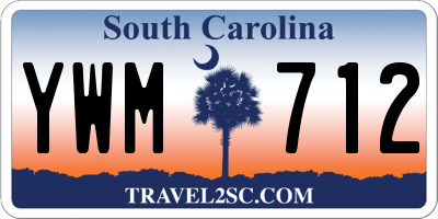 SC license plate YWM712